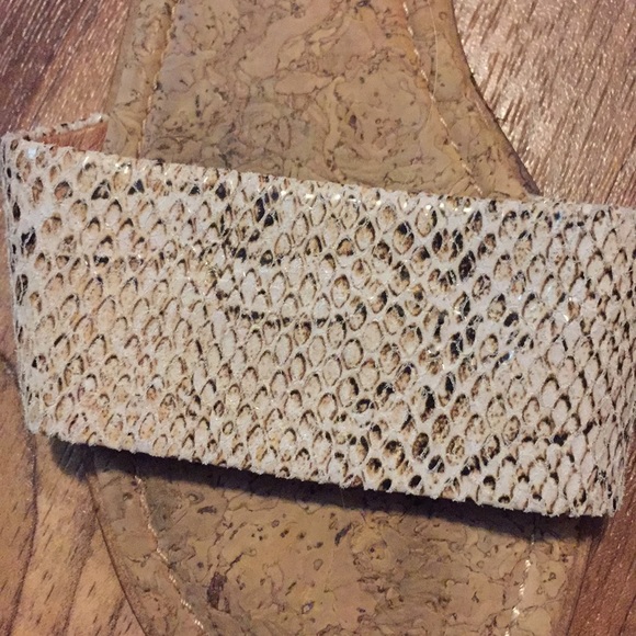 Lucky brand faux snakeskin sandals size 8M/38 - Picture 2 of 8
